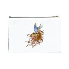 Bluebird and Nest Cosmetic Bag (Large) from UrbanLoad.com Back