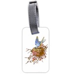 Bluebird and Nest Luggage Tag (two sides)