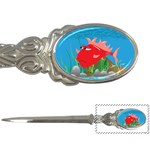 Red Grumpy Fish Letter Opener