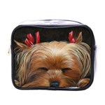 Sleeping Yorkie Painting Scan 300dpi Retouched Copy Mini Toiletries Bag (One Side)