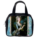 Marie Antoinette Pink Roses And Blue 6 By 8 Copy Classic Handbag (One Side)