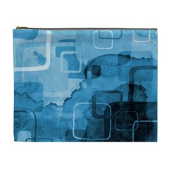 blue Cosmetic Bag (XL) from UrbanLoad.com Front