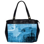 blue Oversize Office Handbag (Two Sides)