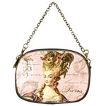 Marie In Pink W Script Mirror 3 Png Or Stickers Chain Purse (One Side)