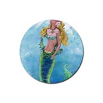 Mermaid Rubber Round Coaster (4 pack)