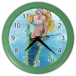 Mermaid Color Wall Clock