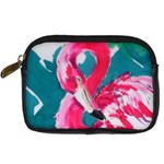 Flamingo Print Digital Camera Leather Case