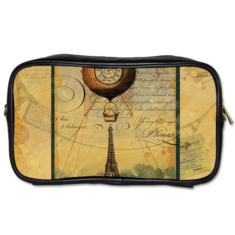 Steampunk Hot Air Balloon Pillow Gold 2 For Artsnow Toiletries Bag (One Side) from UrbanLoad.com Front