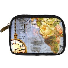 Steampunk Yellow Roses Lge Fini Square For Pillow Digital Camera Leather Case from UrbanLoad.com Front