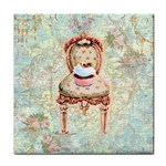 Victorian Chair and Pink Cupcake Face Towel