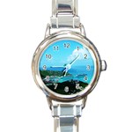 St. thomas Harbor Round Italian Charm Watch