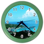 St. thomas Harbor Color Wall Clock