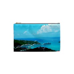 St. thomas Harbor Cosmetic Bag (Small) from UrbanLoad.com Front