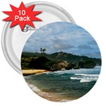 Barbados Beach 3  Button (10 pack)