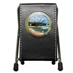 Barbados Beach Pen Holder Desk Clock