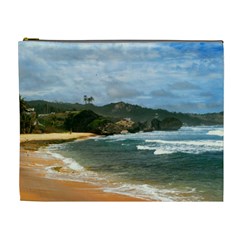 Barbados Beach Cosmetic Bag (XL) from UrbanLoad.com Front
