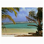 Belize Beach Glasses Cloth (Large, Two Sides)
