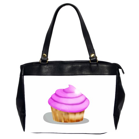 Shiny Cupcake Copy Oversize Office Handbag (Two Sides) from UrbanLoad.com Front