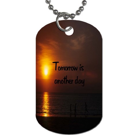 Tomorrow Dog Tag (Two Sides) from UrbanLoad.com Front