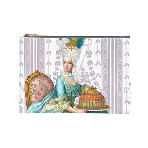 Marie Antoinette Let Them Eat Cake Cosmetic Bag (Large) from UrbanLoad.com Front