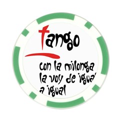 Milonga Poker Chip Card Guard from UrbanLoad.com Back