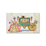 Marie And Carriage W Cakes  Squared Copy Sticker (Rectangular)