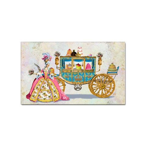 Marie And Carriage W Cakes  Squared Copy Sticker Rectangular (100 pack) from UrbanLoad.com Front
