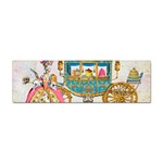 Marie And Carriage W Cakes  Squared Copy Sticker Bumper (100 pack)