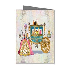 Marie And Carriage W Cakes  Squared Copy Mini Greeting Cards (Pkg of 8) from UrbanLoad.com Left