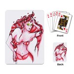 Lady Red Playing Cards Single Design