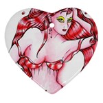 Lady Red Heart Ornament (Two Sides)