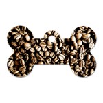 Coffee Beans Dog Tag Bone (One Side)