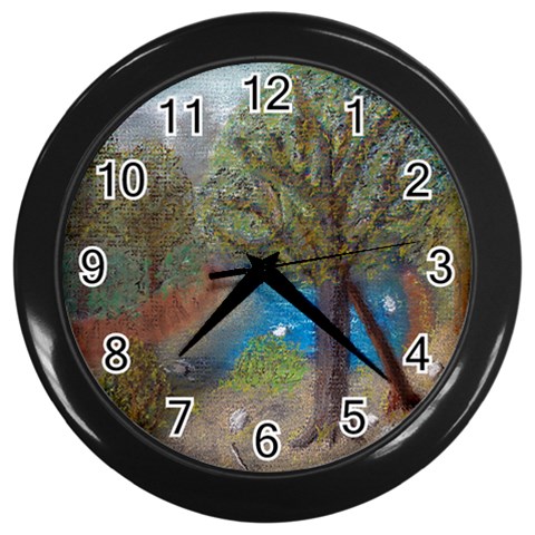 Mid Winter Daydream Wall Clock (Black) from UrbanLoad.com Front