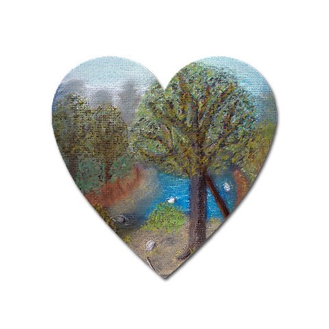 Mid Winter Daydream Magnet (Heart) from UrbanLoad.com Front