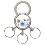 Flower028 3-Ring Key Chain