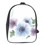 Flower028 School Bag (Large)