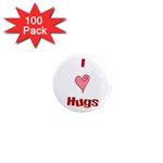 Heart Hugs 1  Mini Magnet (100 pack) 