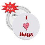 Heart Hugs 2.25  Button (10 pack)