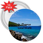 Coral World 3  Button (10 pack)