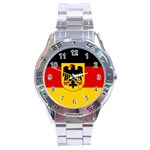 800px Flag Of Germany (state) Svg Stainless Steel Analogue Men’s Watch