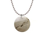 Foot Print 1  Button Necklace