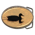 Lone Duck Belt Buckle (Oval)