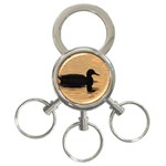 Lone Duck 3-Ring Key Chain