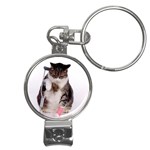 1200581839 1024x768 Cat With Crutches Nail Clippers Key Chain