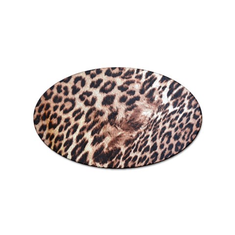 Exotic Leopard Print Sticker (Oval) from UrbanLoad.com Front