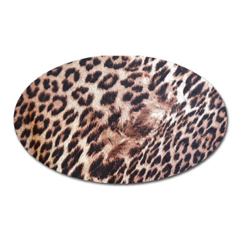 Exotic Leopard Print Magnet (Oval) from UrbanLoad.com Front