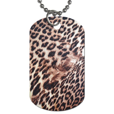 Exotic Leopard Print Dog Tag (Two Sides) from UrbanLoad.com Front