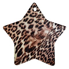 Exotic Leopard Print Star Ornament (Two Sides) from UrbanLoad.com Front
