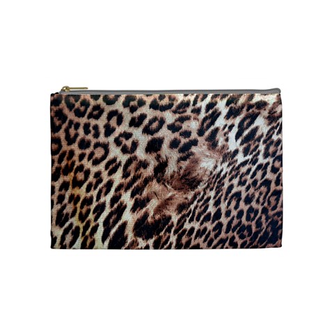 Exotic Leopard Print Cosmetic Bag (Medium) from UrbanLoad.com Front