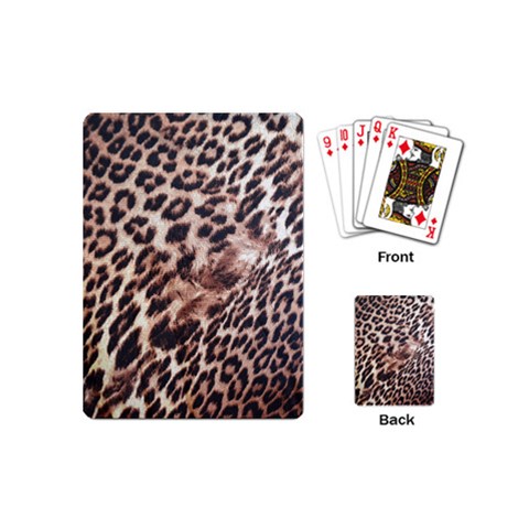 Exotic Leopard Print Playing Cards (Mini) from UrbanLoad.com Back